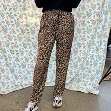 Top shop cheetah leopard print joggers size 6