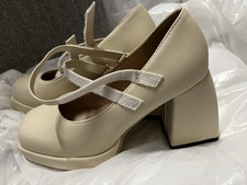 Bridal Wedding Shoes Women's 9cm Chunky Heel Pumps UK 5, EU 38 Really Stable