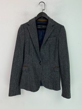 Zara Grey Herringbone Blazer