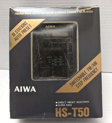 Vintage aiwa t50 cassette - aiwa, hs-t50