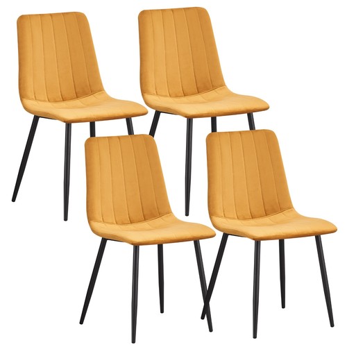 4pcs dining chairs velvet - dining,