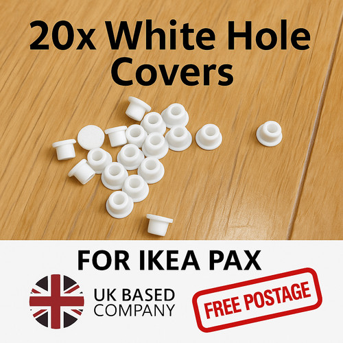 20x white hole covers for - hole,