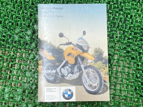 F650gs dakar rider manual - dakar, rider's