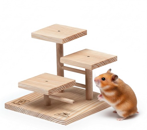Ferplast wooden hamster toy - wooden,