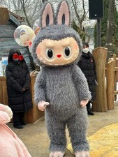 Adult Halloween Christmas Character Grey Rabbit Cartoon Festive Holiday Outfit