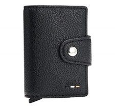 BOSS Card Holder In Hammered Faux Leather Ray Secrid N 50554033 Color Black