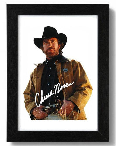 Chuck norris signed photo - norris, pre
