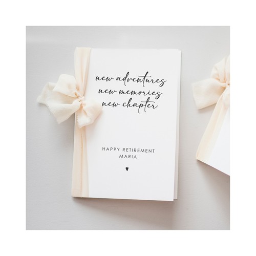 Personalised retirement card - personalised,