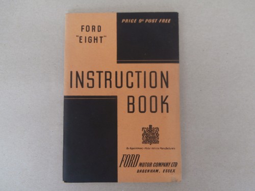 Ford eight instruction - eight, ..instruction