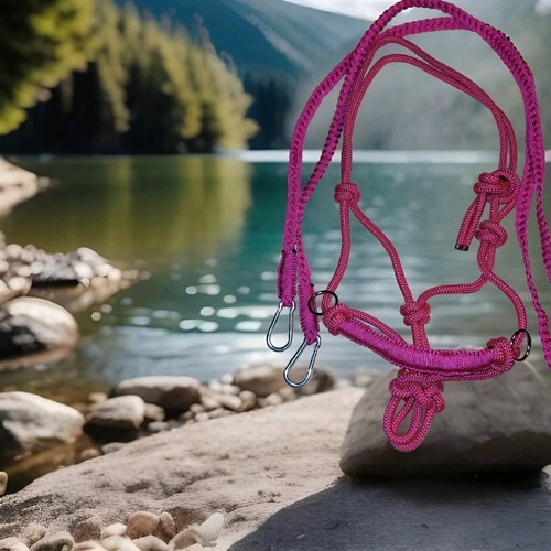 Bright pink shetland rope - shetland,