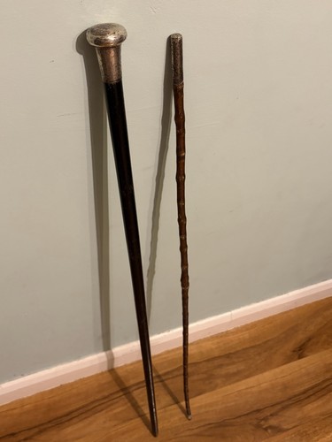 Pair antique sterling - pair,