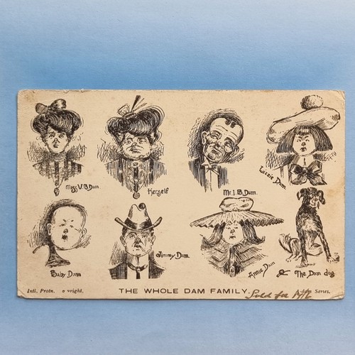 Comic postcard 1905 - comic, whole