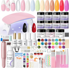 114pcs Acrylic Nail Kit with