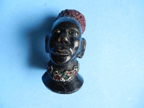 Small african terracotta bust - small,