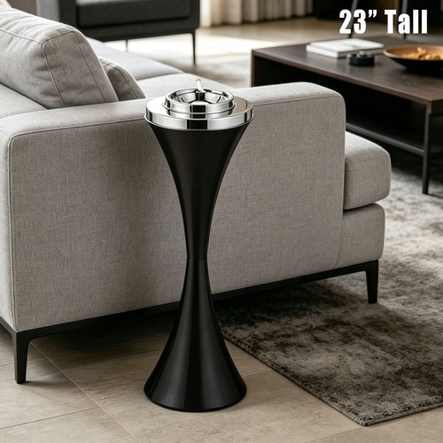 Floor standing ash - tray, lid