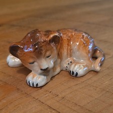 Goebel  LION CUB CW35/0  1950s. Stunning item. Vintage and rare. cat. sleeping 