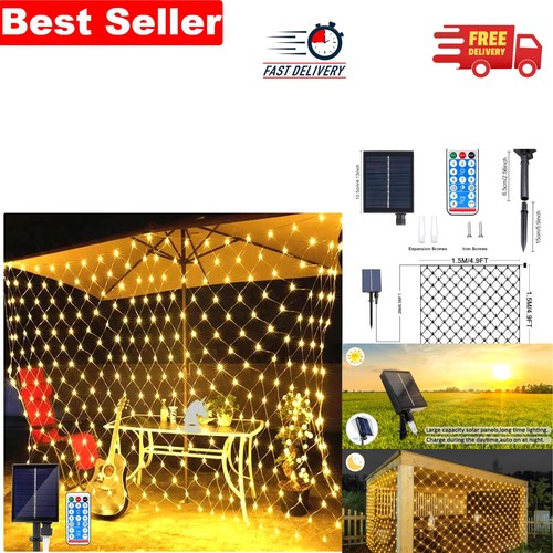 Elegant solar net fairy - 1.5m,