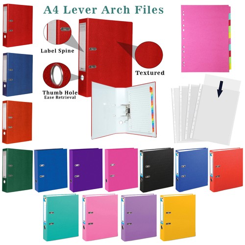Colour set lever arch - a4,