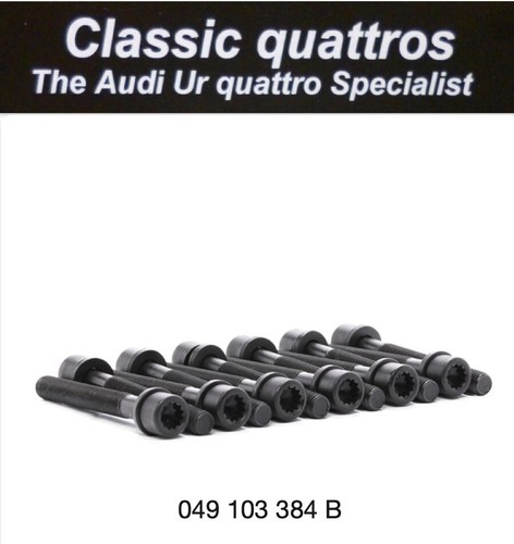 Cylinder head bolts audi - 12,