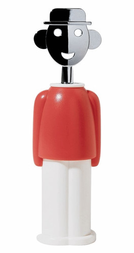 Alessi sandro corkscrew red - alessi,