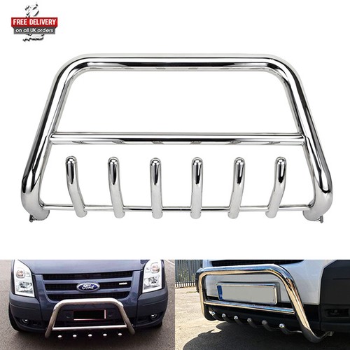 Polished chrome bull nudge - chrome, bar