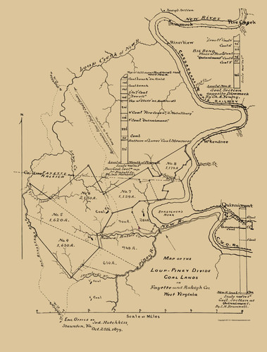 Historic mine map loup piney - mine,
