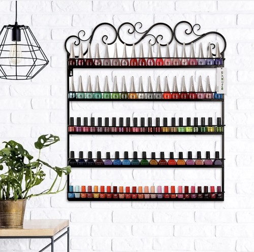Tiers black nail - polish, rack