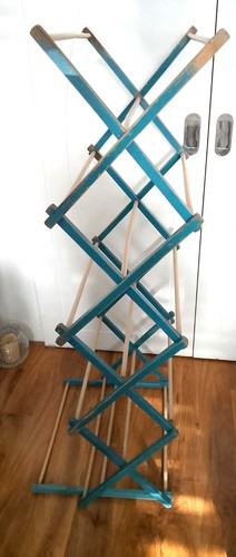 Large retro wooden concertina - large,