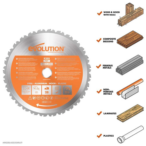 Evolution 255mm multi material - 255mm, multi-material