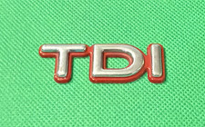 VW TDI - CAR BADGE / EMBLEM - REQUIRES NEW ADHISIVE TO REAR