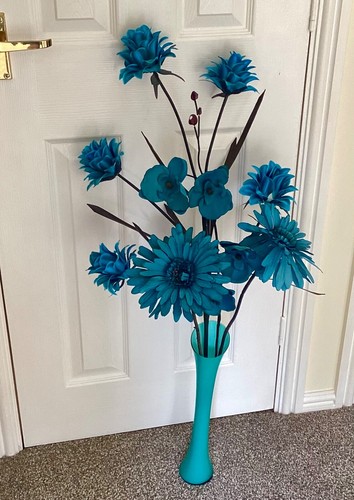 Glass vase with - with, xx