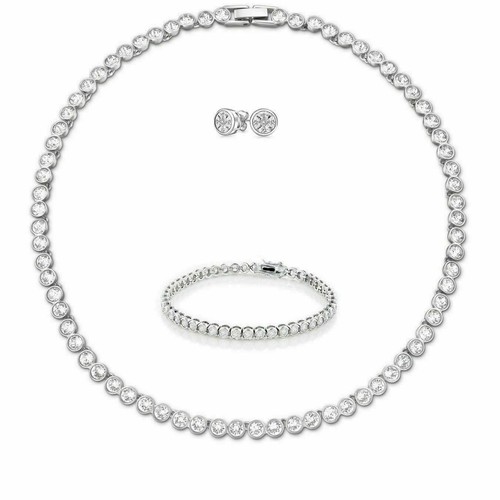 Tennis necklace earings - tennis,