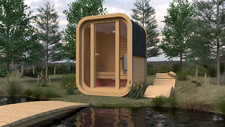 Mini Square Sauna Pinewood