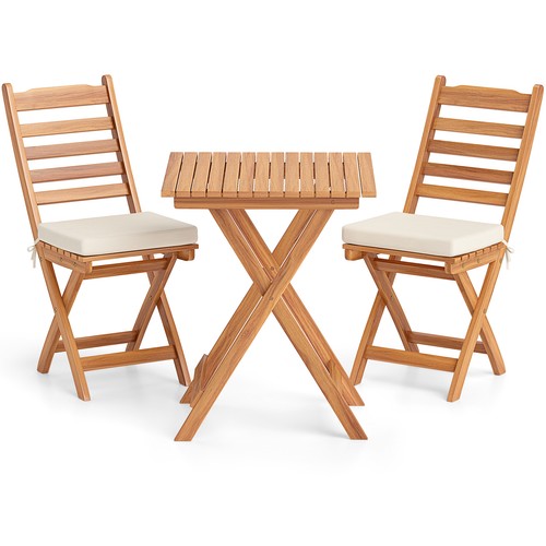 Costway pcs acacia wood - 3,