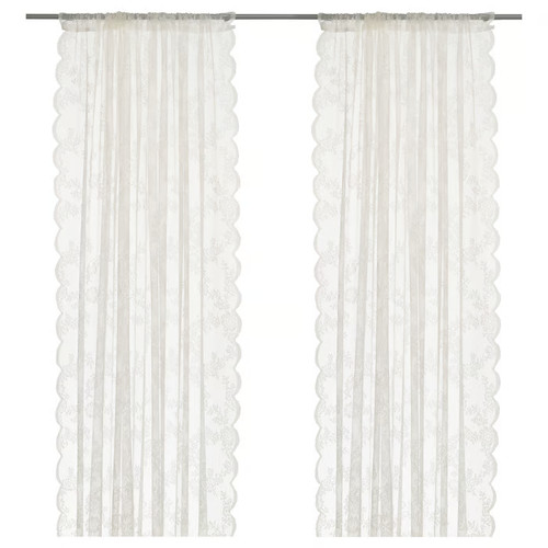 Ikea net curtains pair - 1,