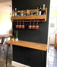 Recycled wooden spirit shelf - wedding gift - home bar - christmas gift