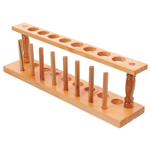 Wood test tube rack laboratory - test,