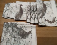 Laura Ashley Belvedere Soft truffle fabric - 12 x Remnants /craft bundle