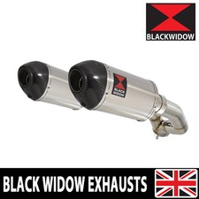 XT 660 Z TENERE 08-17 Exhaust Silencer Kit 200mm Oval End Cans 200ST