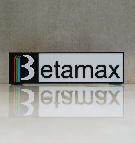 Sony betamax printed - 3d,