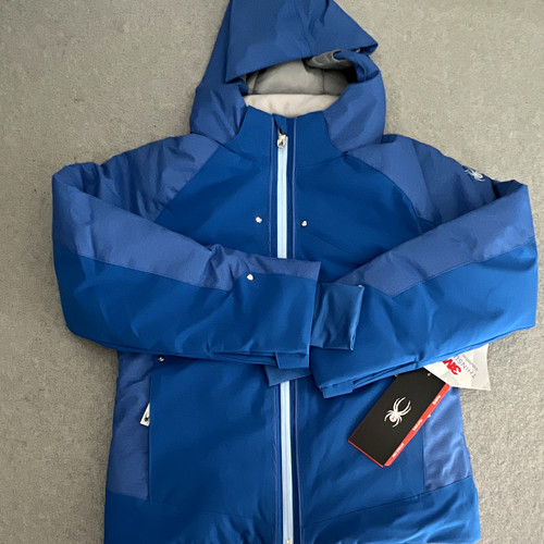 Spyder kids blue - hooded, ski