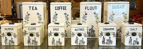 Vtg piece canister set - vtg,