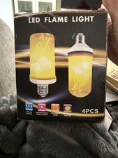 4x LED Flame Effect Light