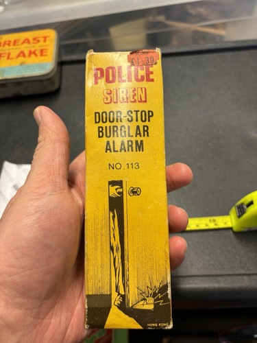 Vintage police siren door stop - police, door-stop