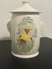 Sylvac Tea Caddy 3372 With Lid