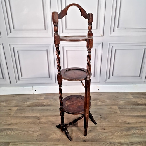 Antique barley twist tiered - antique,