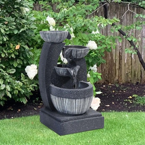 Stone water fountain led - water,