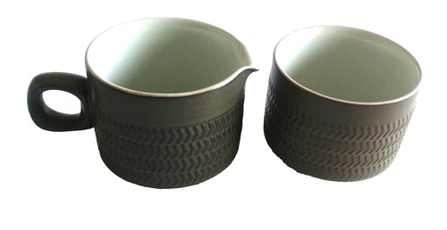 Vintage denby chevron olive - denby,