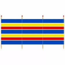 4 Pole Wooden Windbreaker Sun