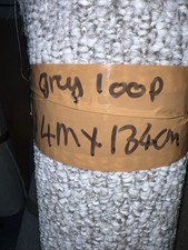 Carpet offcut grey loop 4m x 134cm £13 brand-new carpet Remnant RH13 5SN
